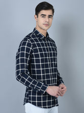 Load image into Gallery viewer, CANOE MEN Casual Shirt Blue Color Cotton Fabric Button Closure Striped
