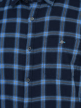 Load image into Gallery viewer, CANOE MEN Casual Shirt Blue Color Cotton Fabric Button Closure Checked

