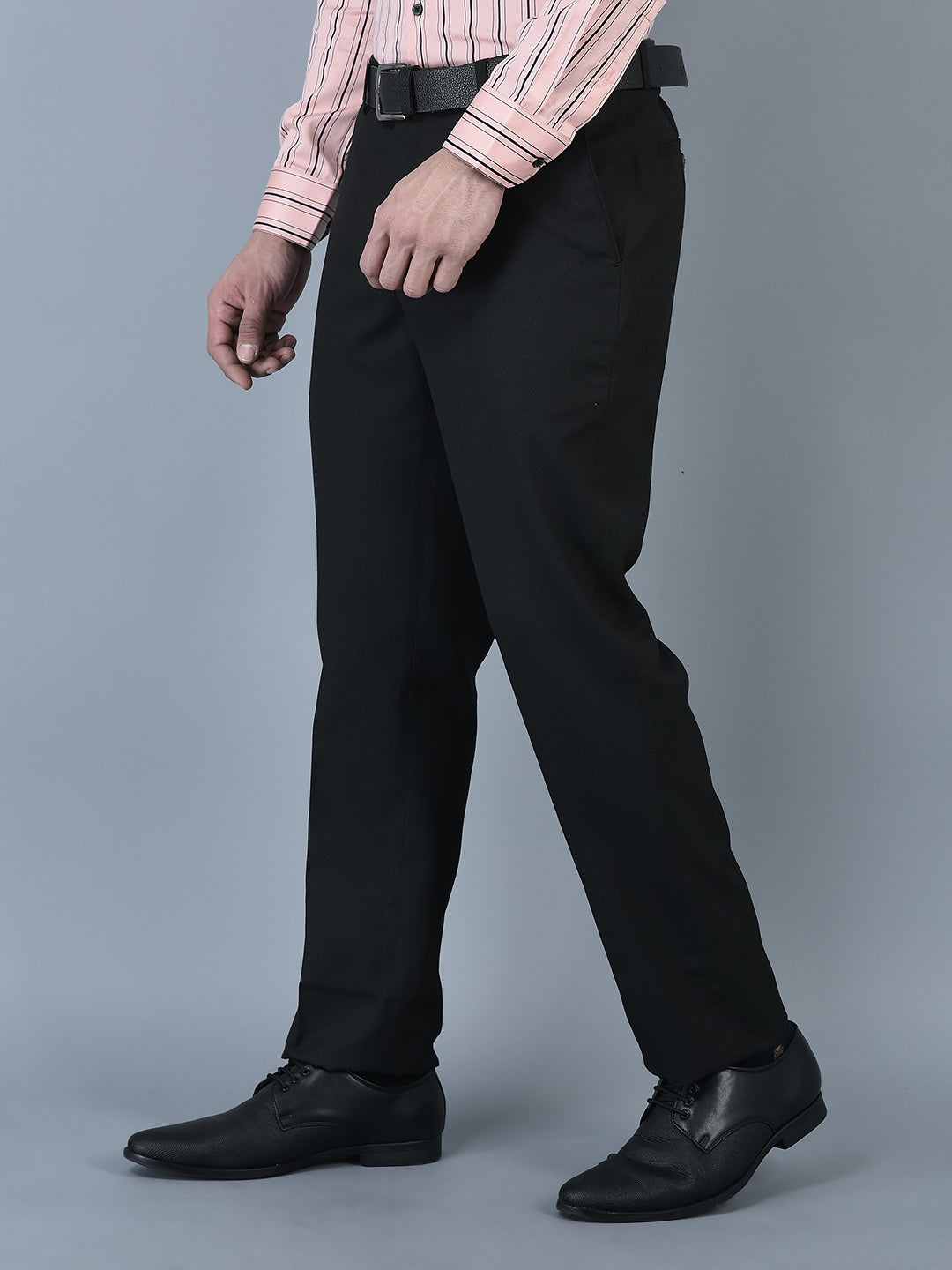 CANOE MEN Formal Trouser  BLACK Color