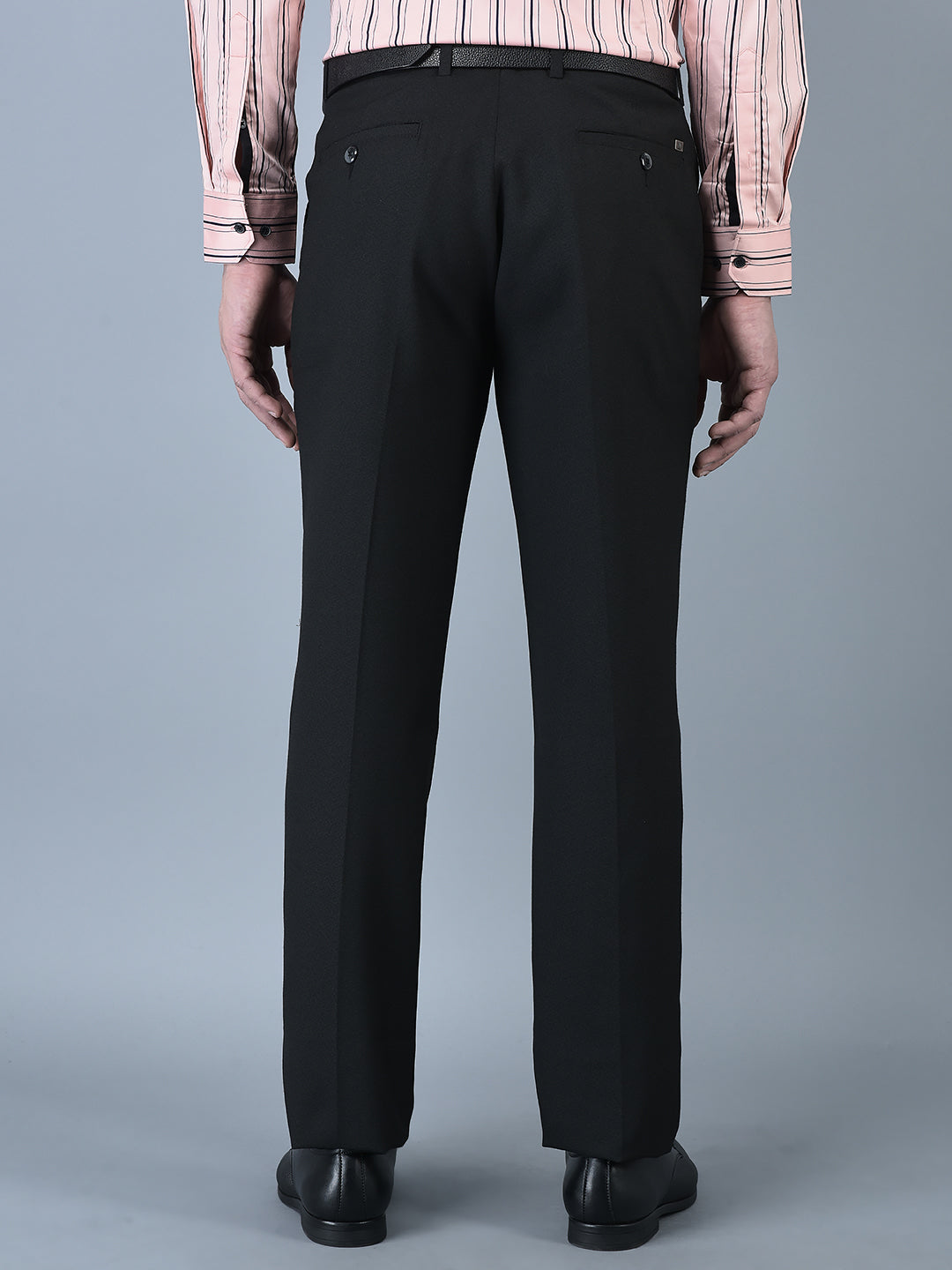 CANOE MEN Formal Trouser  BLACK Color