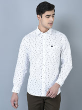 Load image into Gallery viewer, CANOE MEN Casual Shirt White Color Cotton Fabric Button Closure Checked
