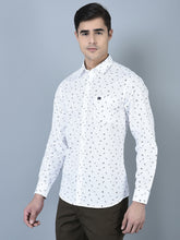 Load image into Gallery viewer, CANOE MEN Casual Shirt White Color Cotton Fabric Button Closure Checked
