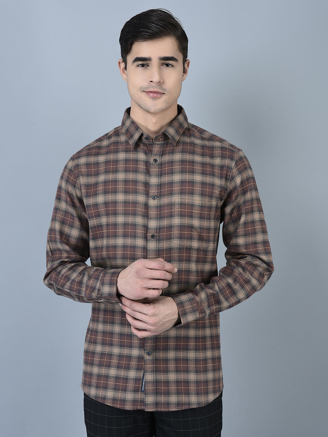 CANOE MEN Urban Shirt  BROWN Color
