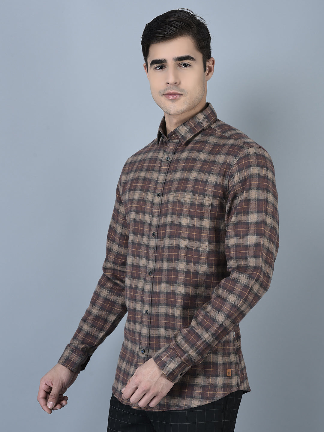 CANOE MEN Urban Shirt  BROWN Color