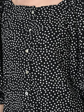 Load image into Gallery viewer, Canoe Women Elasticated Neck &amp; Polk Dot Print Top
