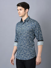 गैलरी व्यूवर में इमेज लोड करें, CANOE MEN Urban Shirt Print Pattern Roll-Up Sleeve
