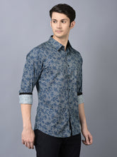 गैलरी व्यूवर में इमेज लोड करें, CANOE MEN Urban Shirt Print Pattern Roll-Up Sleeve
