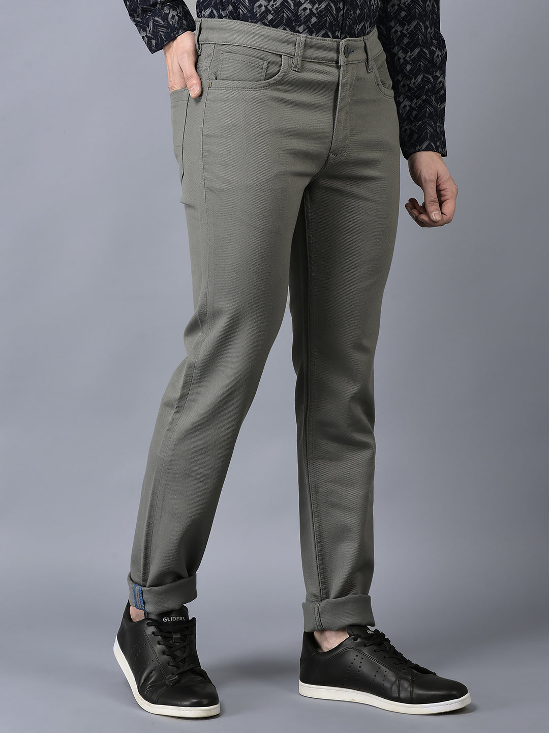 Canoe Men Casual Cotton Fabric Button Closure Faded