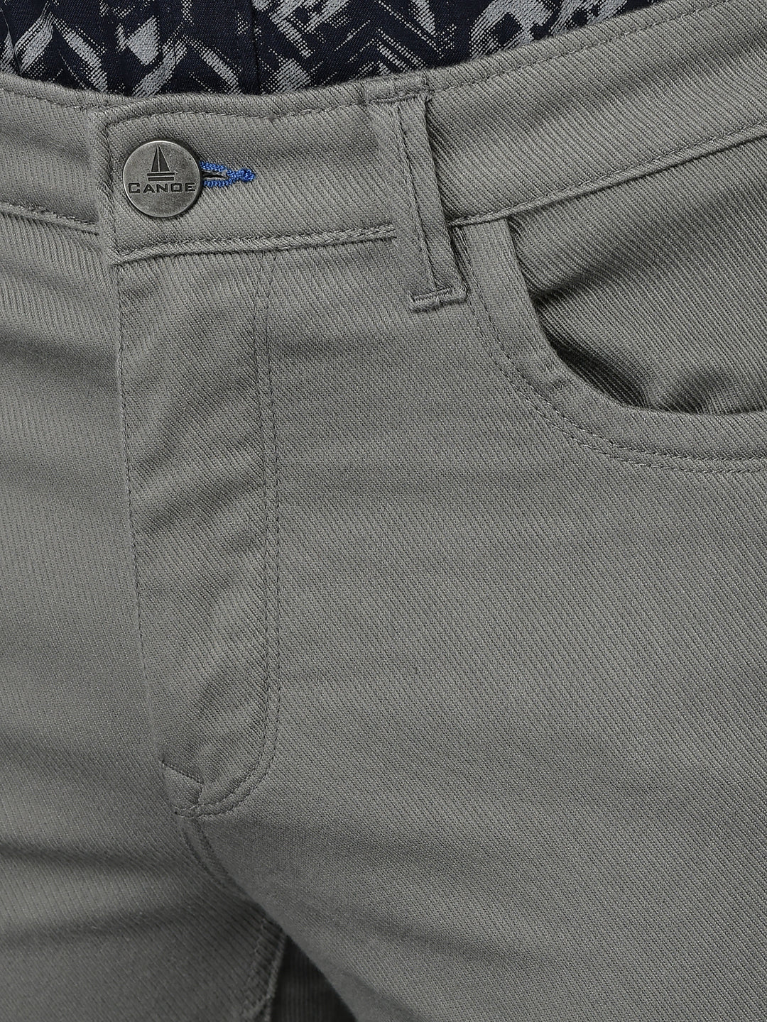 Canoe Men Casual Cotton Fabric Button Closure Faded