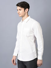 Load image into Gallery viewer, CANOE MEN Casual Shirt White Color Cotton Fabric Button Closure Solid
