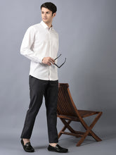 Load image into Gallery viewer, CANOE MEN Casual Shirt White Color Cotton Fabric Button Closure Solid
