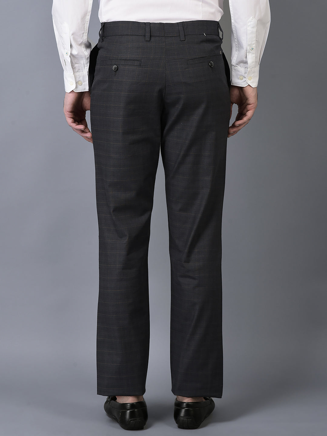 CANOE MEN Formal Trouser  D.GREY Color