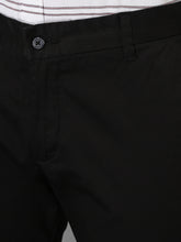 Load image into Gallery viewer, CANOE MEN Casual  Trouser BLACK Color Cotton Fabric Button Closure Solid
