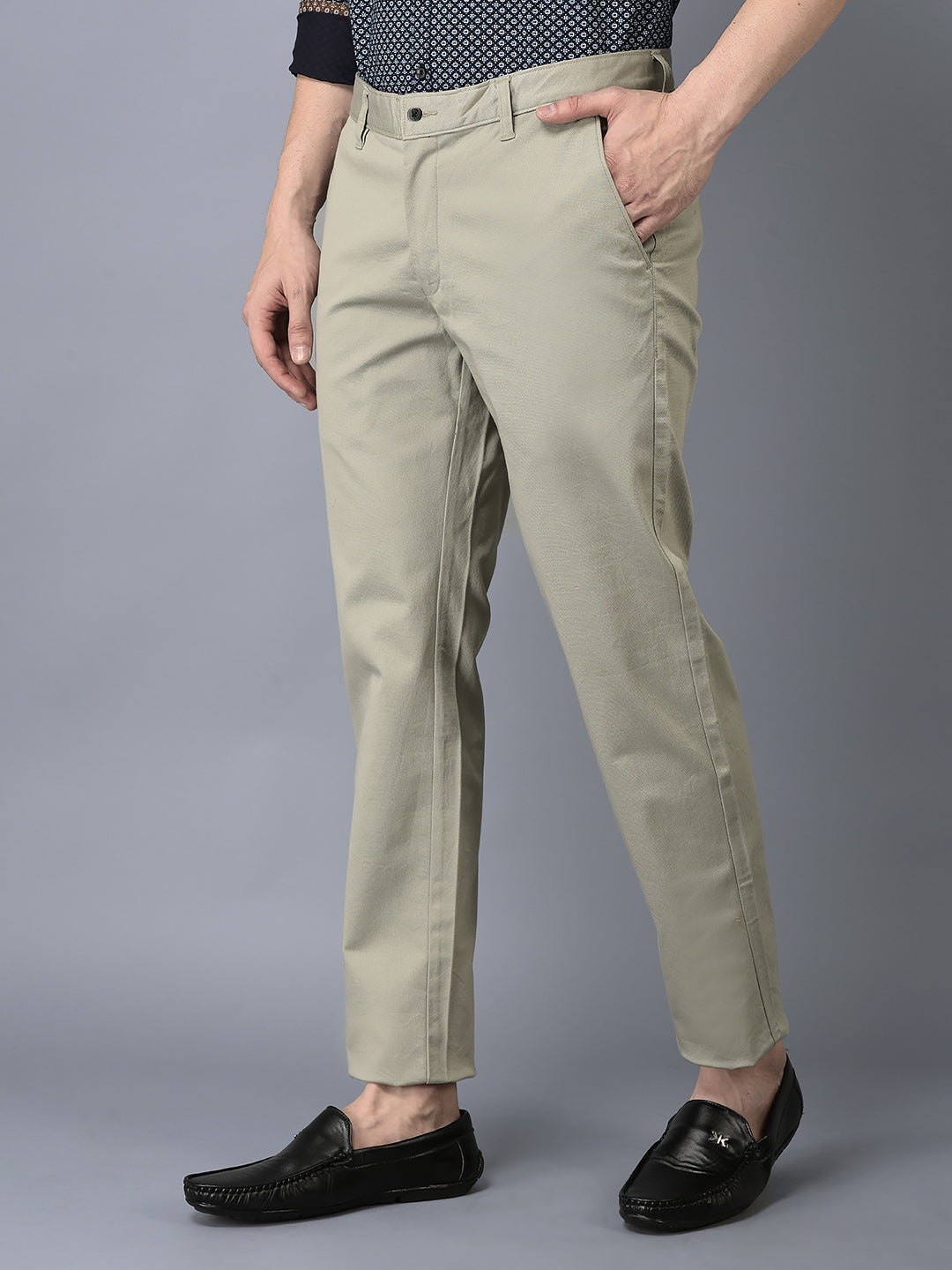 Canoe Men Casual Cotton Fabric Button Closure Solid
