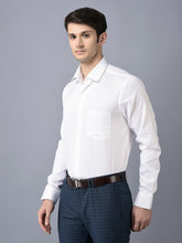 Load image into Gallery viewer, CANOE MEN Formal Shirt White Color Cotton Fabric Button Closure Solid
