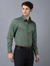 Load image into Gallery viewer, CANOE MEN Formal Shirt Green Color Cotton Fabric Button Closure Printed
