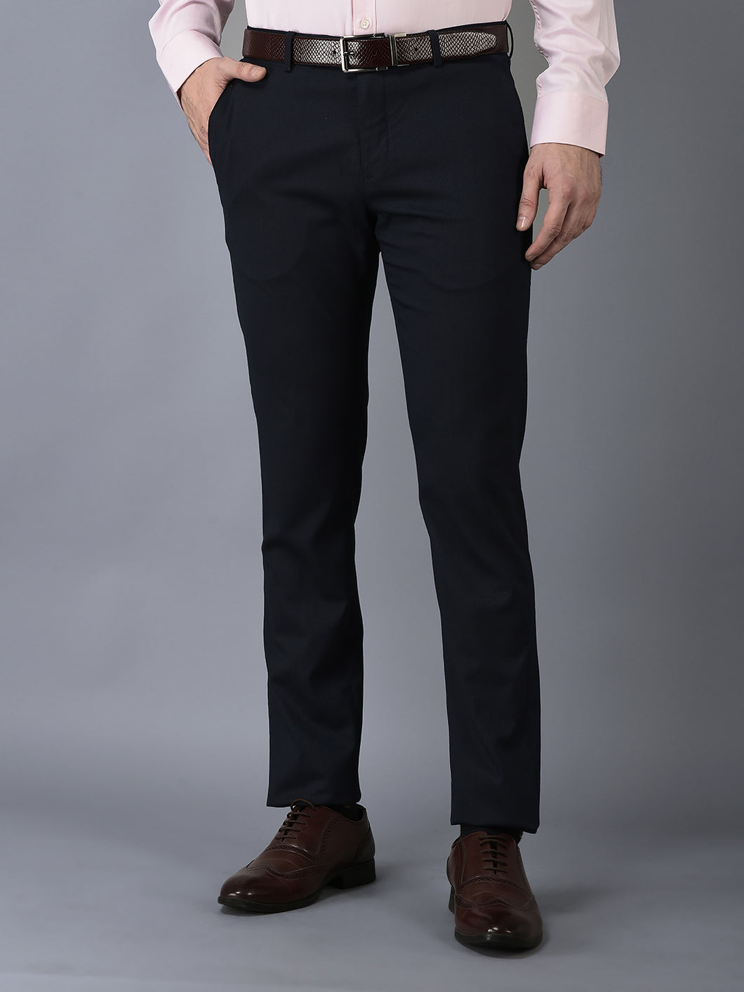 CANOE MEN Formal Trouser  BLUE Color