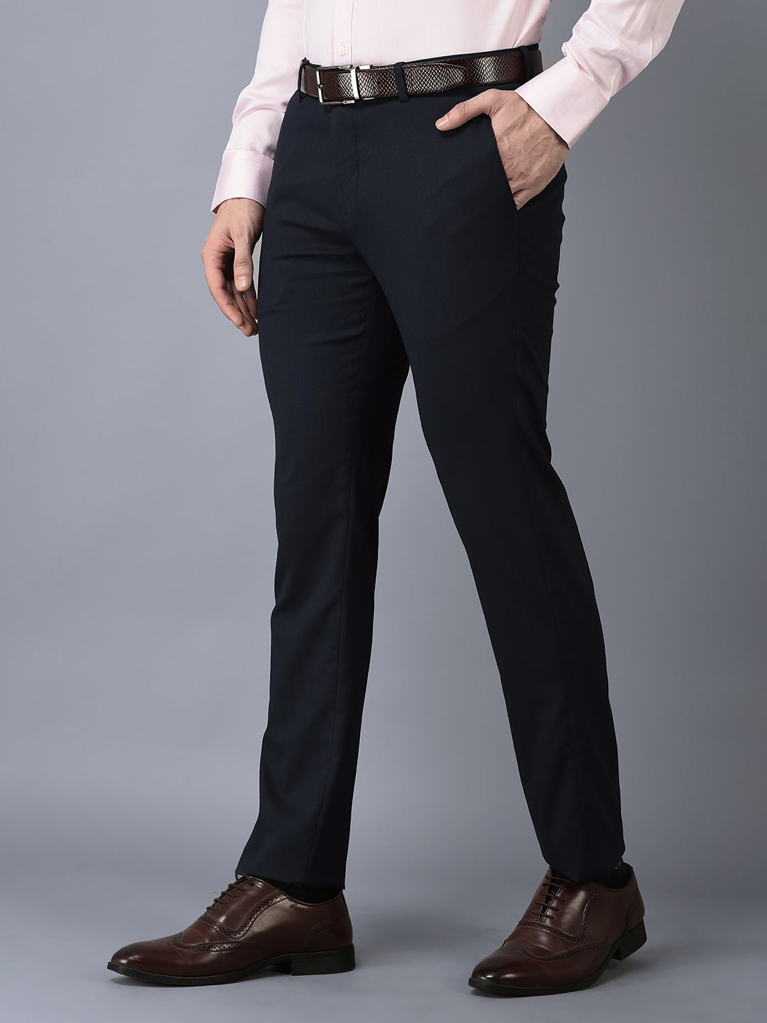 CANOE MEN Formal Trouser  BLUE Color