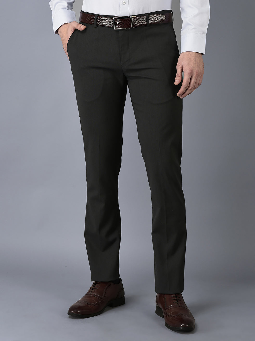 CANOE MEN Formal Trouser Two Front And Two Back Pocket
