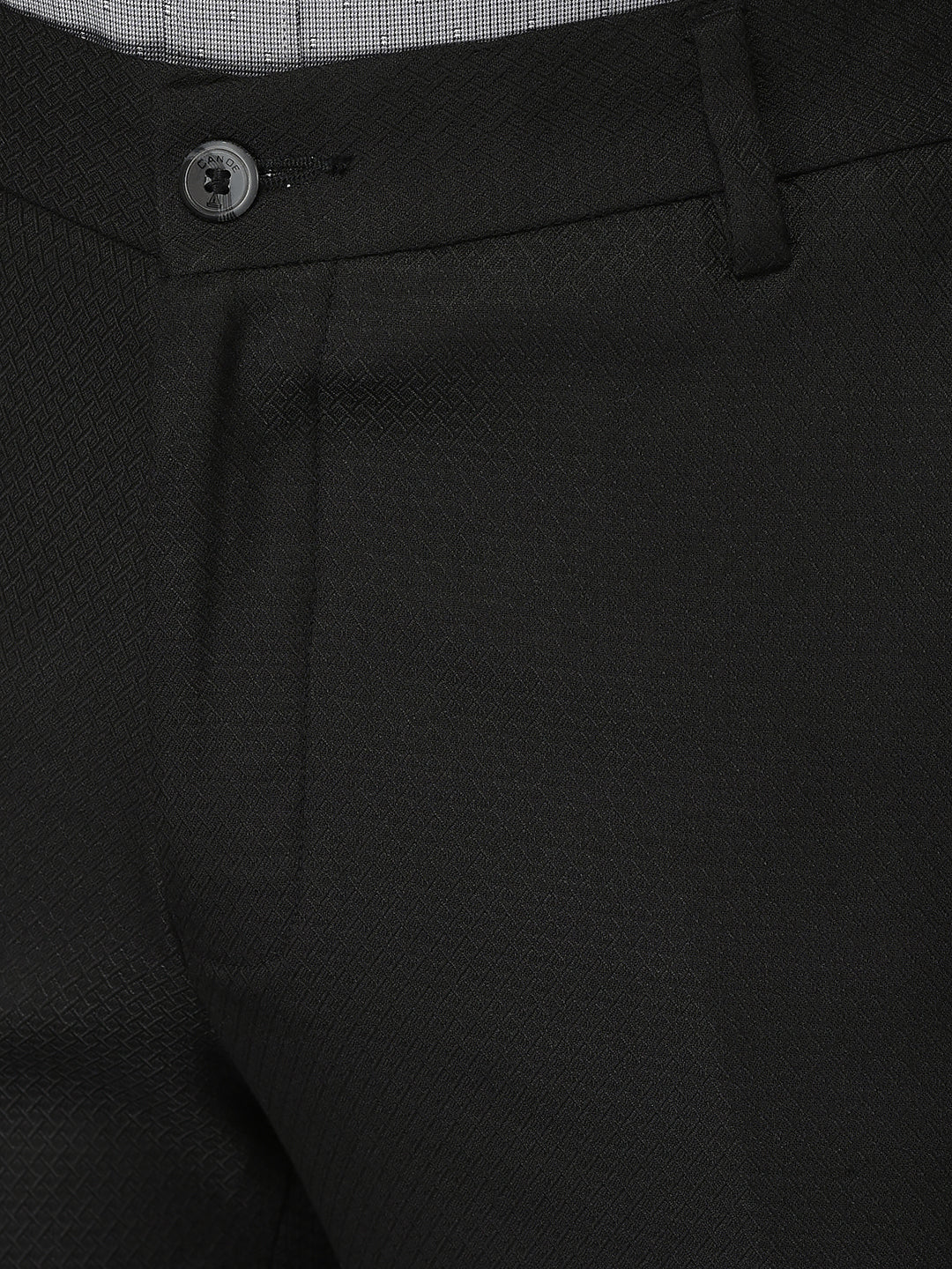 CANOE MEN Formal Trouser  BLACK Color