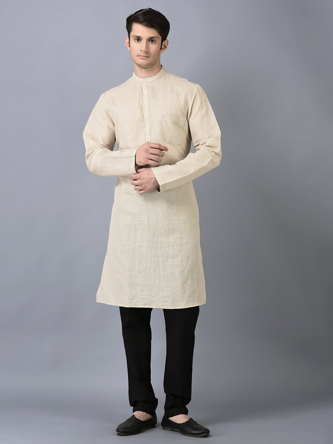 CANOE MEN Casual Kurta  BEIGE Color