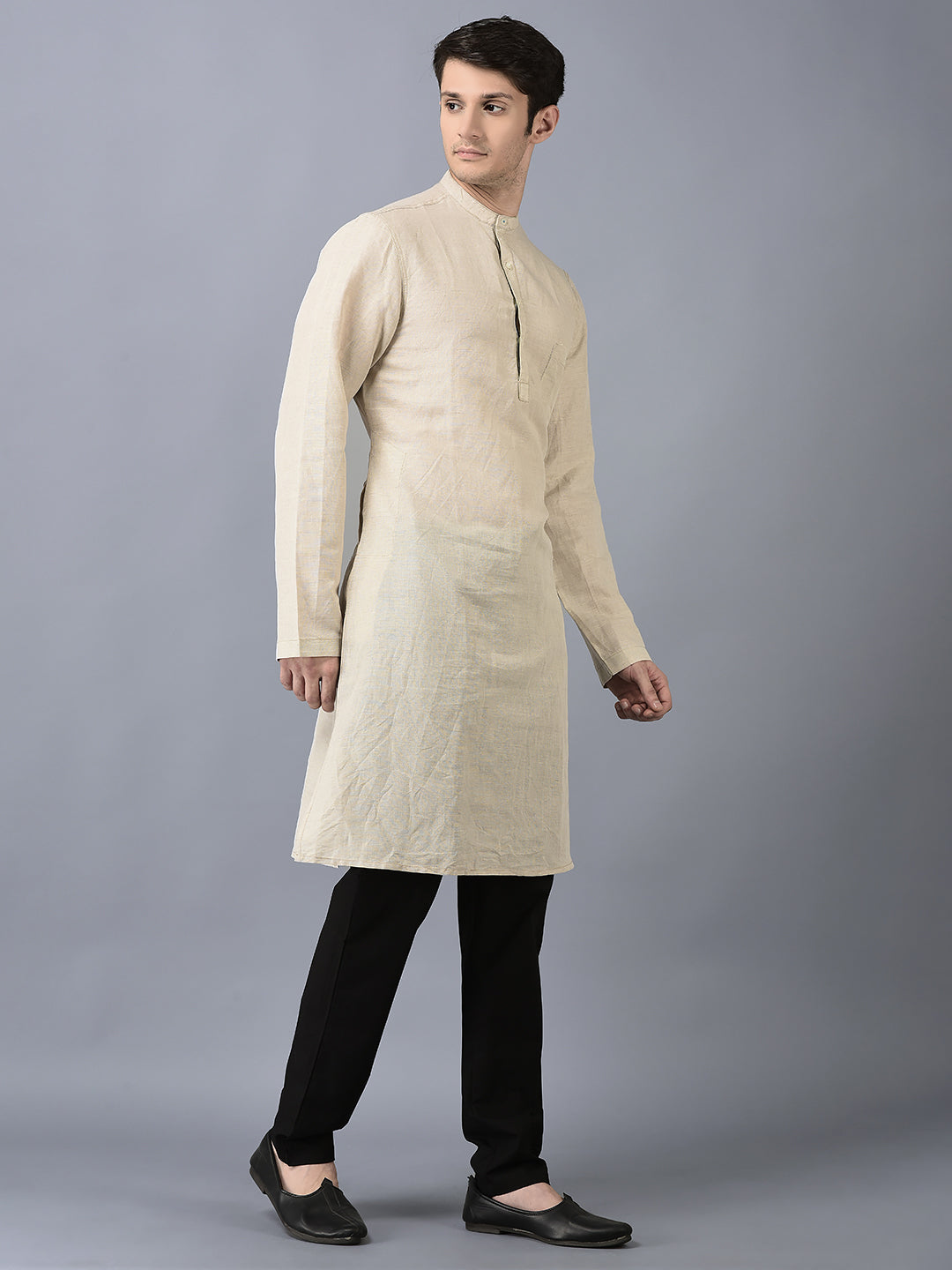 CANOE MEN Casual Kurta  BEIGE Color