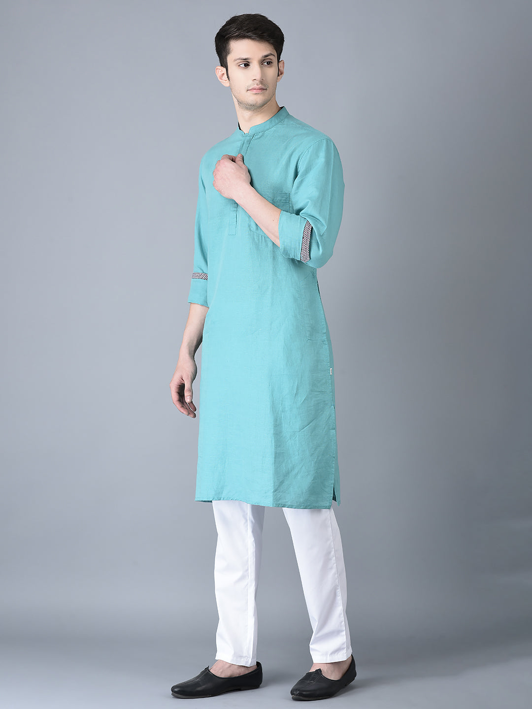 CANOE MEN Casual Kurta  Three Fourth Sleeve Above Knee Length