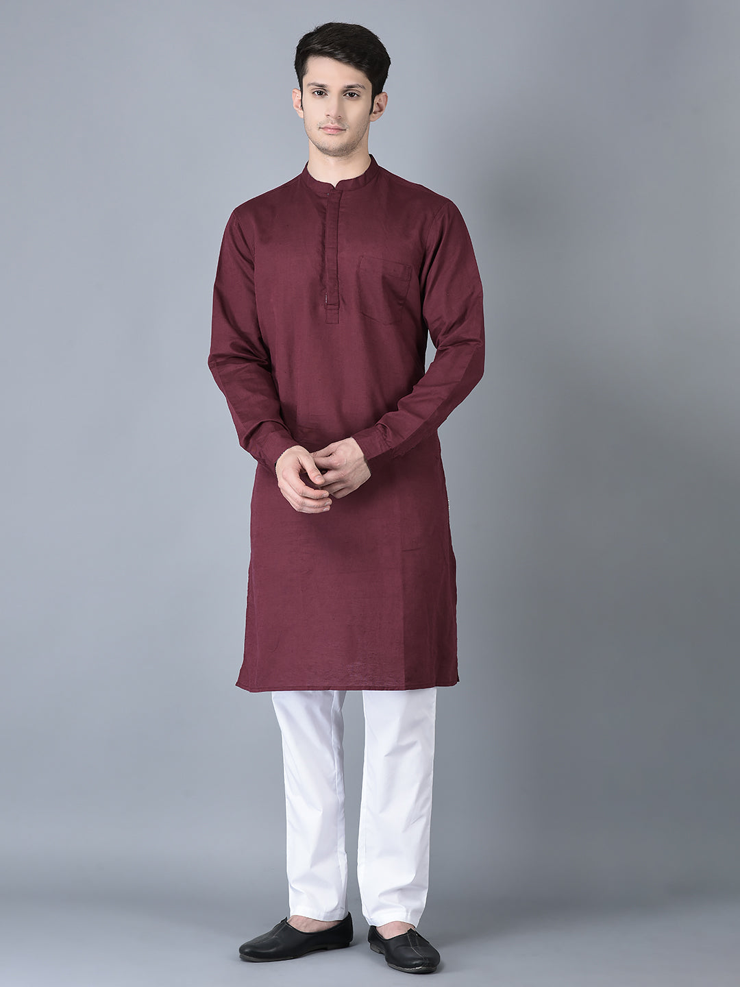 CANOE MEN Casual Kurta  Three Fourth Sleeve Above Knee Length