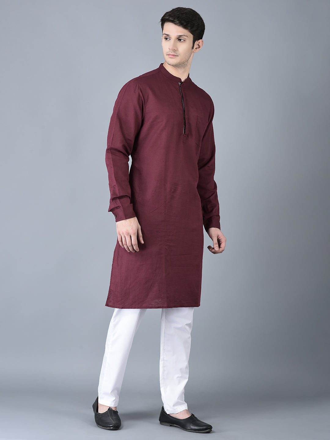 CANOE MEN Casual Kurta  Three Fourth Sleeve Above Knee Length