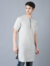 Load image into Gallery viewer, Canoe Men Button Closer Solid Pattern Knitted Kurta
