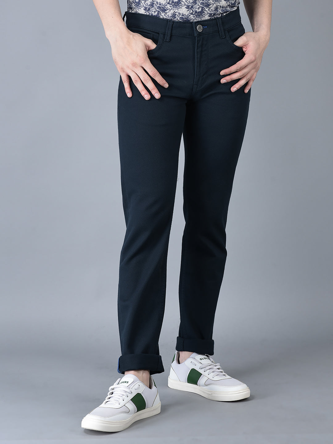 Canoe Men Casual Color Cotton Fabric Button Closure Faded