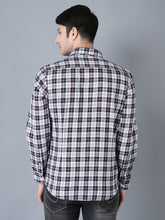 Load image into Gallery viewer, CANOE MEN Casual Shirt Red Color Cotton Fabric Button Closure Checked

