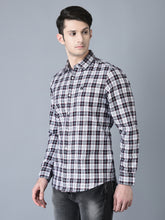 Load image into Gallery viewer, CANOE MEN Casual Shirt Red Color Cotton Fabric Button Closure Checked
