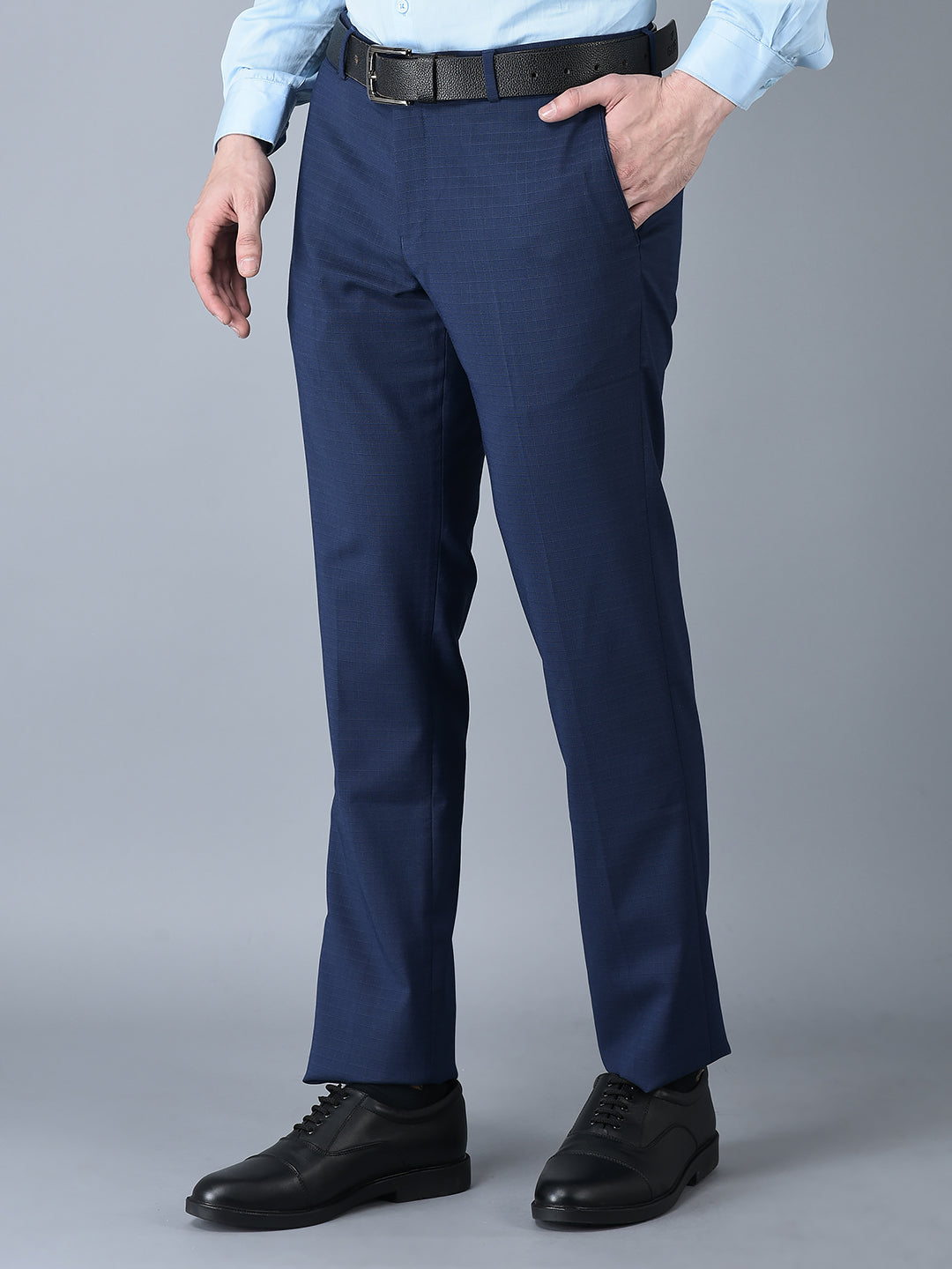 CANOE MEN Formal Trouser  BLUE Color