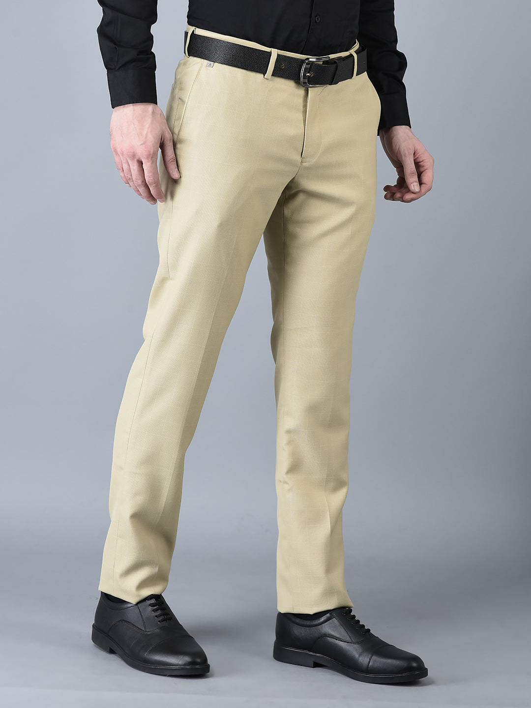 CANOE MEN Formal Trouser  BEIGE Color