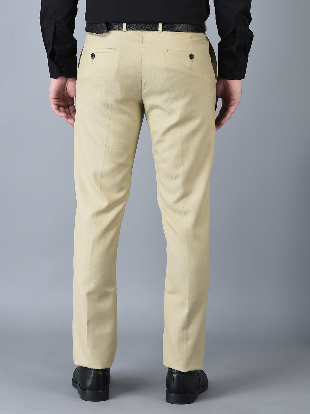 CANOE MEN Formal Trouser  BEIGE Color