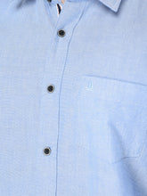 Load image into Gallery viewer, CANOE MEN Casual Shirt Blue Color Cotton Fabric Button Closure Solid
