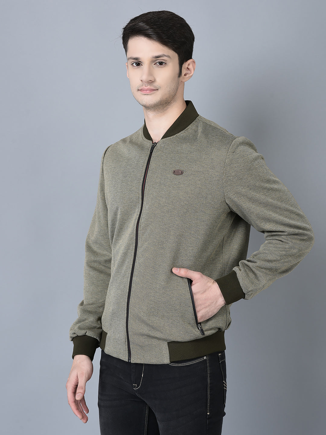 Canoe Men Full Sleeve Bomber Jacket