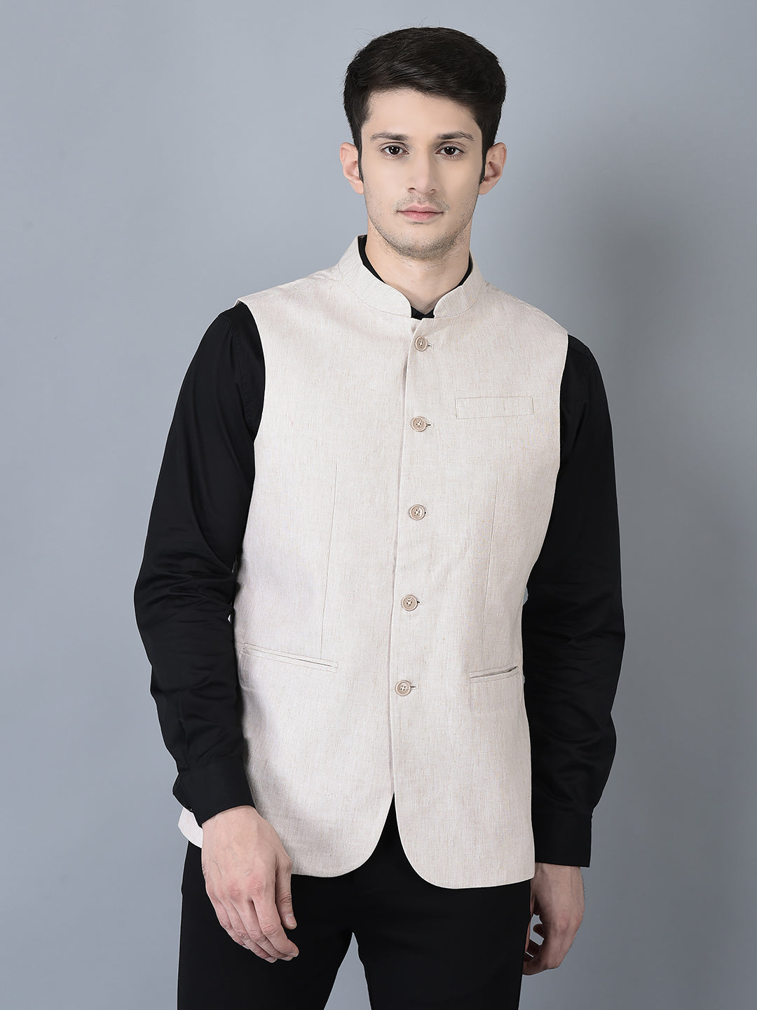 CANOE MEN Casual Waistcoat  Beige Color