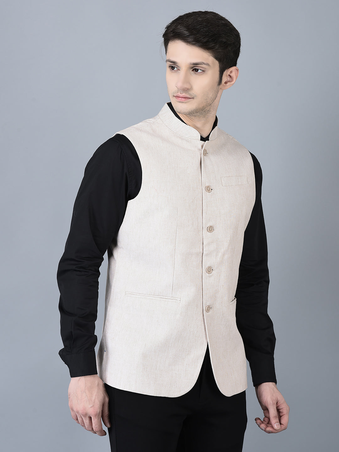 CANOE MEN Casual Waistcoat  Beige Color