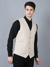 Load image into Gallery viewer, CANOE MEN Casual Waistcoat  Beige Color
