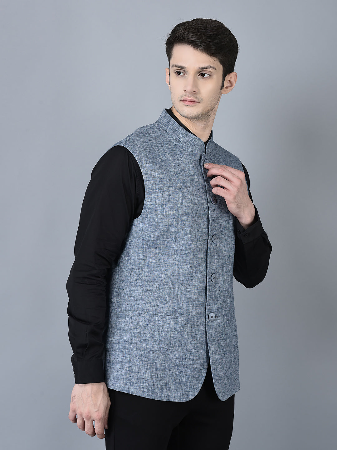 CANOE MEN Casual Waistcoat  Blue Color