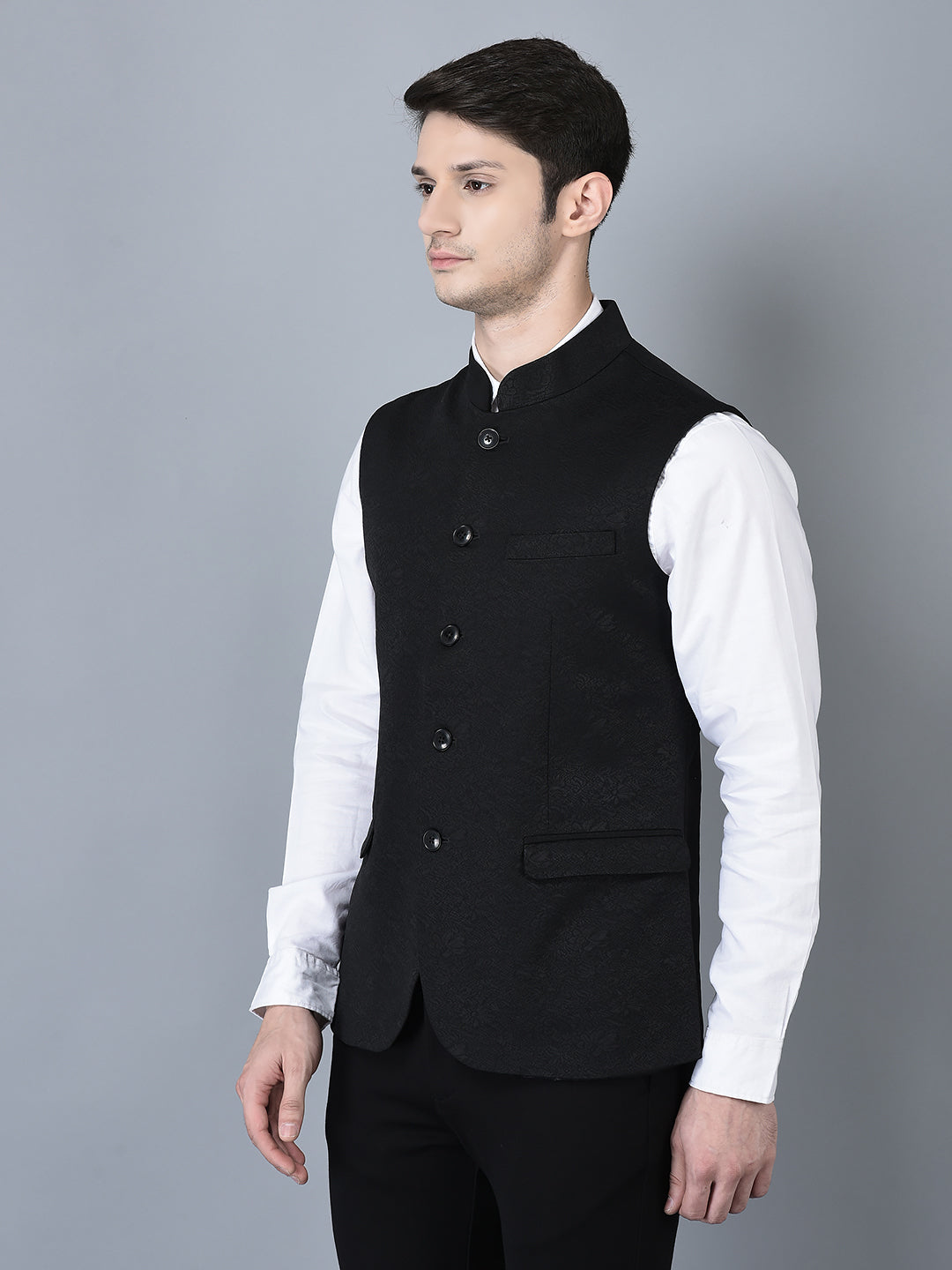 CANOE MEN Casual Waistcoat  Black Color