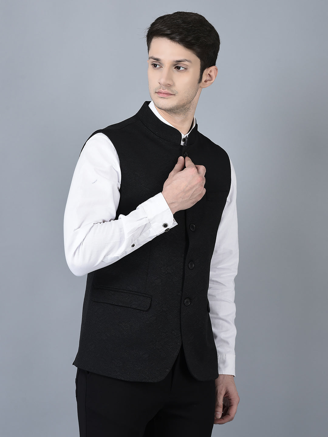 CANOE MEN Casual Waistcoat  Black Color