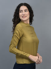 Load image into Gallery viewer, Canoe Women Round Neck Long Sleeve Medium Length Top
