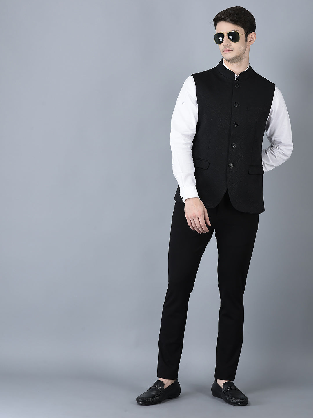 CANOE MEN Casual Waistcoat  Black Color