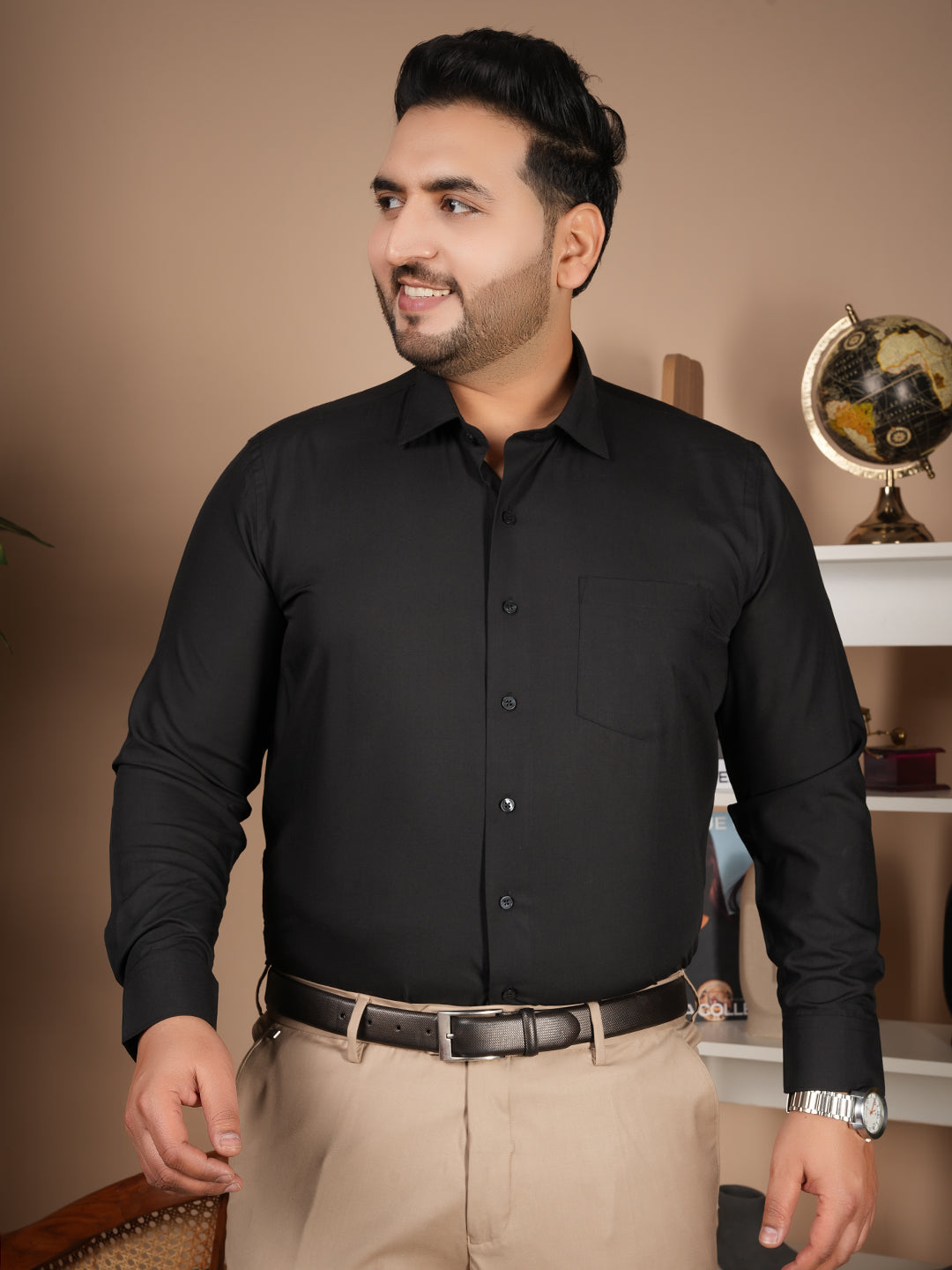 Canoe Noir Executive Shirt | Timeless Black | Luxury Tailored Formal Wear for Modern Gentlemen