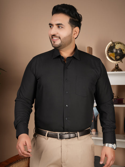 Canoe Noir Executive Shirt | Timeless Black | Luxury Tailored Formal Wear for Modern Gentlemen