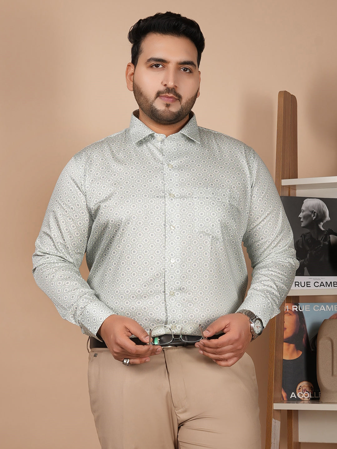 Canoe Atelier Signature Geometric Shirt – Luxury Cotton Masterpiece