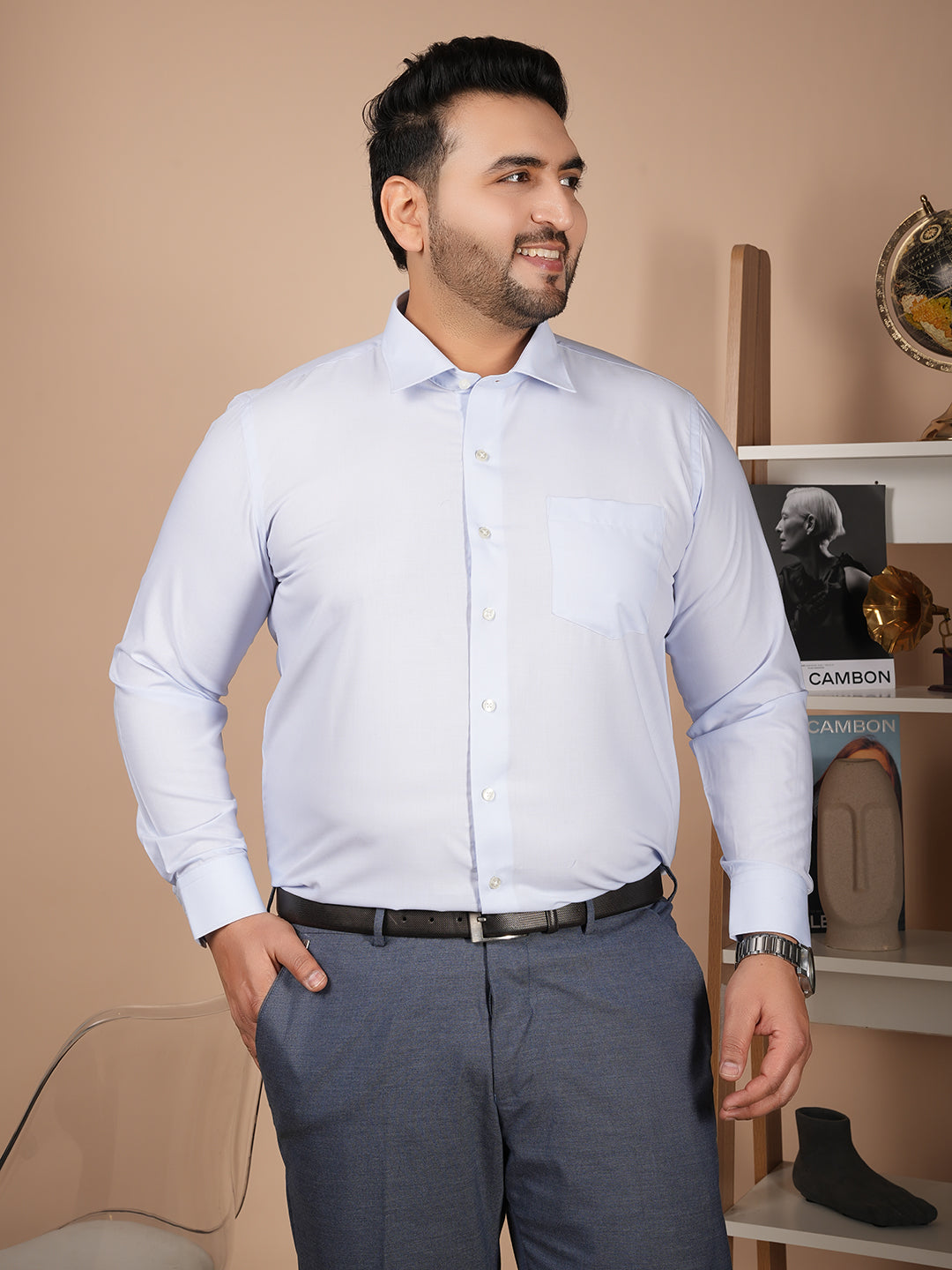 Canoe Signature Ice Blue Executive Shirt – Luxury Performance Edition